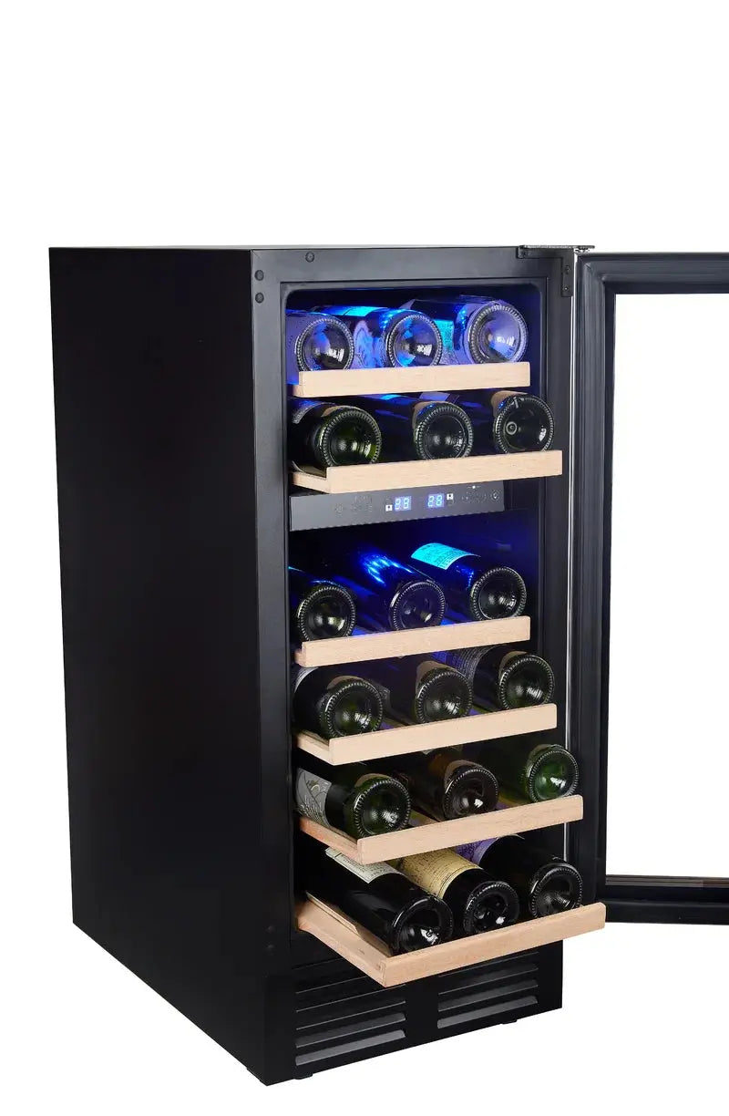 SOTOLA 14.9'' 28 Bottle Dual Zone Wine Refrigerator | Fridge.com