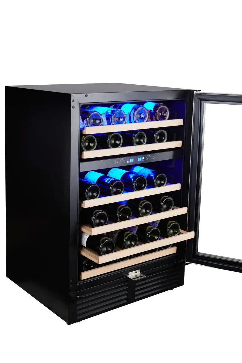 SOTOLA 23.4'' 46 Bottle Dual Zone Wine Refrigerator | Fridge.com