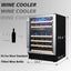 SOTOLA 23.4'' 46 Bottle Dual Zone Wine Refrigerator | Fridge.com