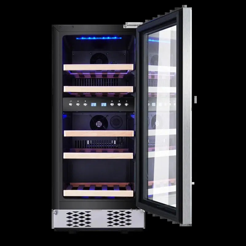 SOTOLA 30 Bottle Dual Zone Wine Refrigerator | Fridge.com