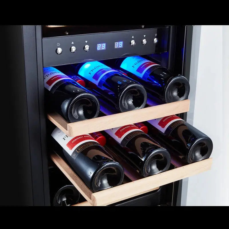 SOTOLA 30 Bottle Dual Zone Wine Refrigerator | Fridge.com