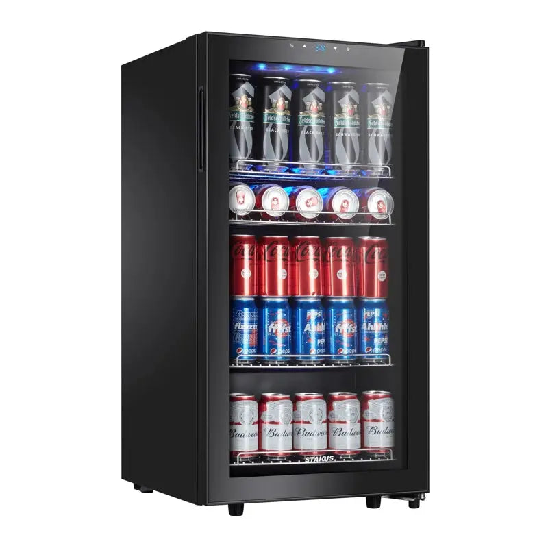 STAIGIS 126 Cans (12 Oz.) 3.2 Cubic Feet Freestanding Beverage Refrigerator with Wine Storage | Fridge.com