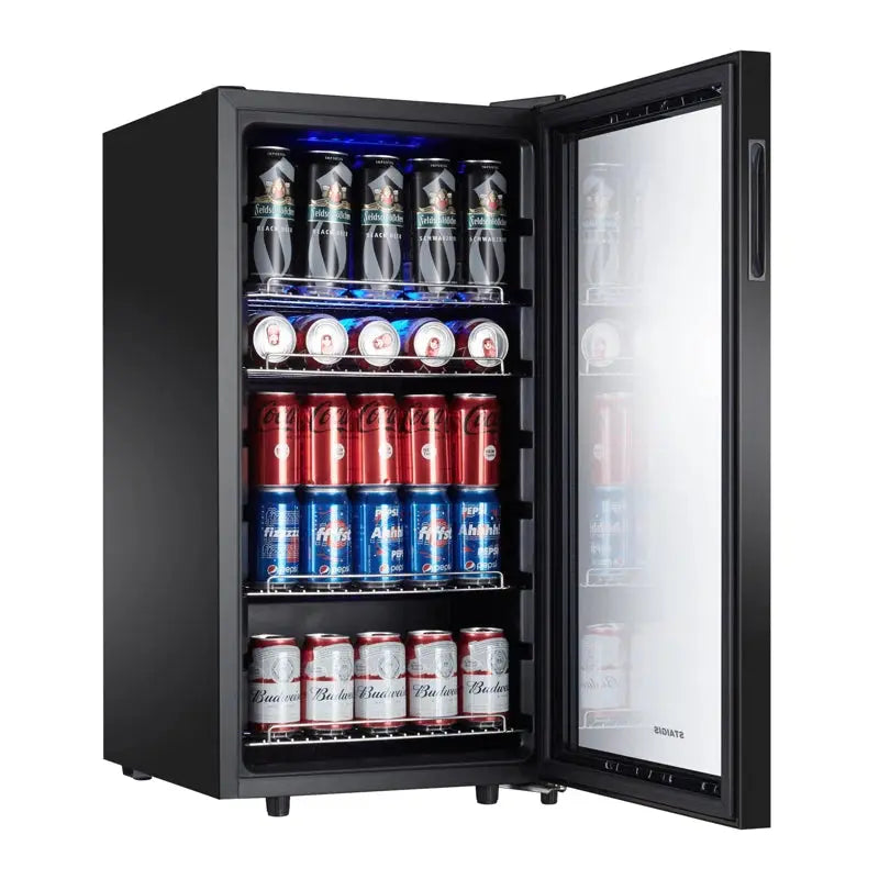 STAIGIS 126 Cans (12 Oz.) 3.2 Cubic Feet Freestanding Beverage Refrigerator with Wine Storage | Fridge.com