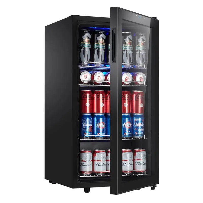 STAIGIS 126 Cans (12 Oz.) 3.2 Cubic Feet Freestanding Beverage Refrigerator with Wine Storage | Fridge.com