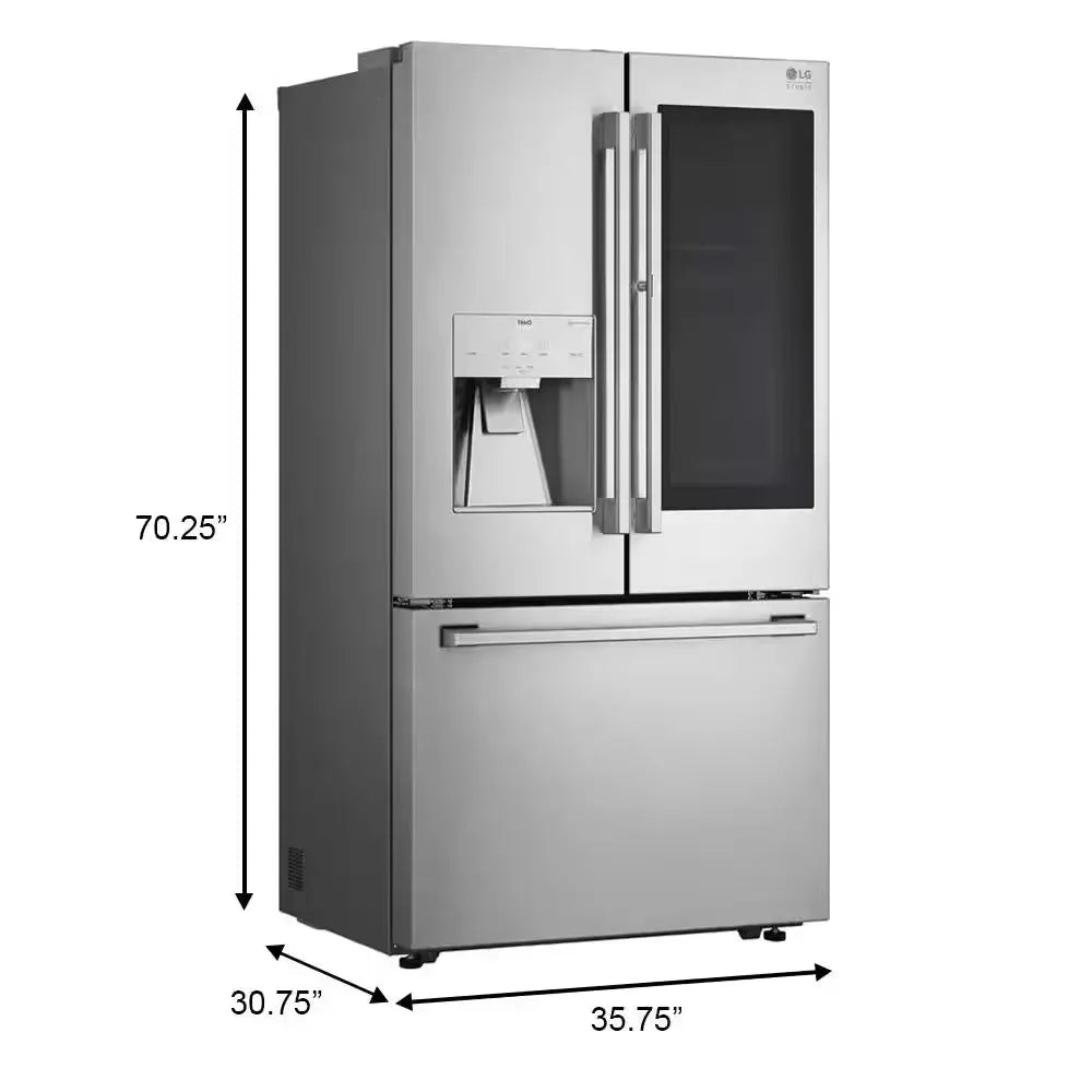 STUDIO 24 Cu. Ft. SMART Counter Depth French Door Refrigerator in Stainless Steel with Instaview Door-In-Door, Craft Ice | Fridge.com