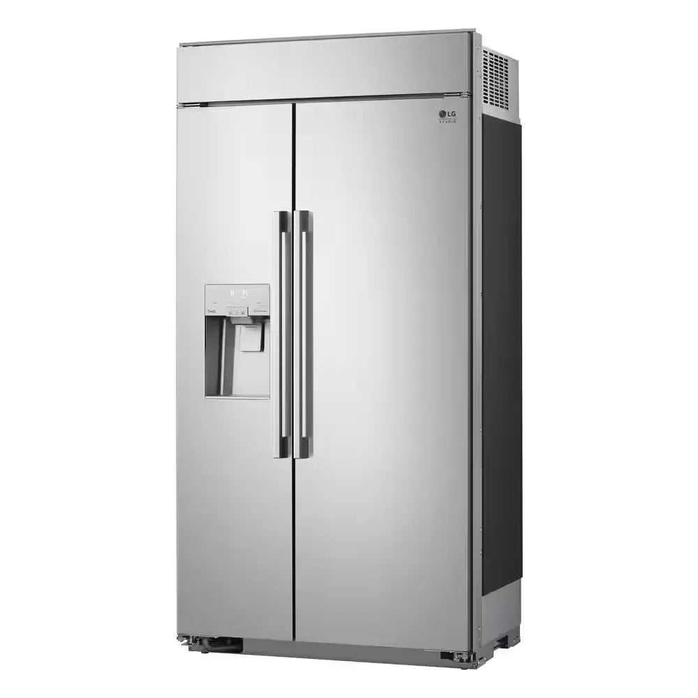 STUDIO 42 In. W 26 Cu. Ft. SMART Built-In Side by Side Refrigerator in Stainless Steel with Tall Ice & Water Dispenser | Fridge.com