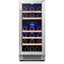 Dual Zone 15 In. 28-Bottles Built-In Wine Cooler Refrigerator 40-65°F Frost-Free W/ Safety Lock and 5 Removable Shelves | Fridge.com