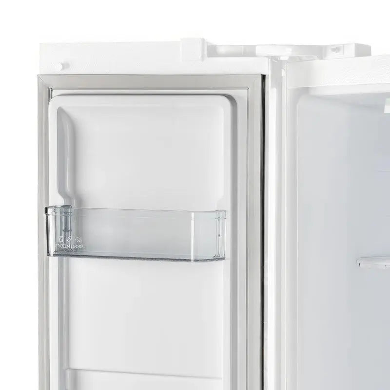 Salerno 33-Inch Freestanding Side-By-Side Refrigerator, 15.6 Cu.Ft. with Antique Brass Handles | Fridge.com