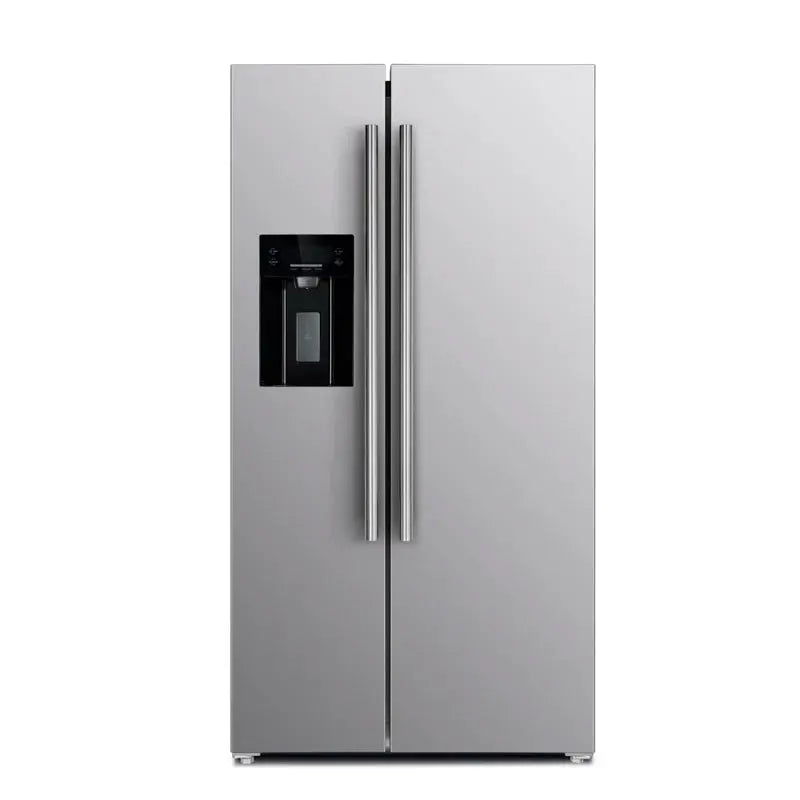 Salerno 36-Inch Side-By-Side 20 Cu.Ft Refrigerator in Stainless Steel with Ice & Water Dispenser | Fridge.com