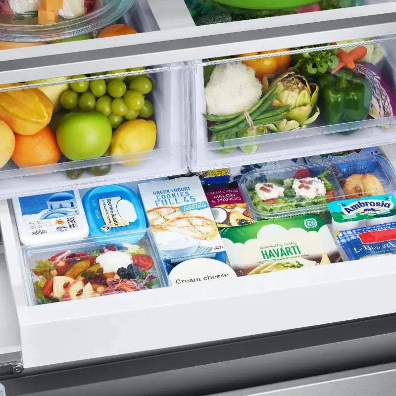 Samsung 25 Cu. Ft. 33" 3-Door French Door Refrigerator with Beverage Center | Fridge.com