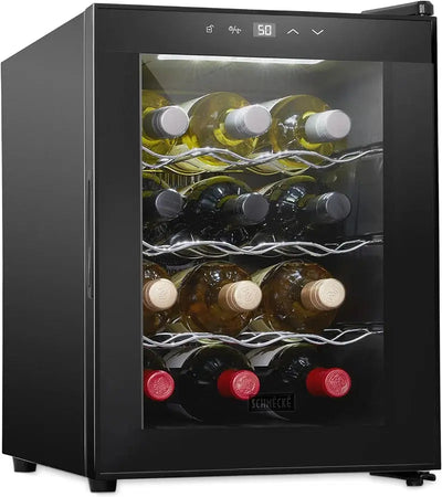 Schmécké 13.6'' 12 Bottle Single Zone Freestanding Wine Refrigerator | Fridge.com