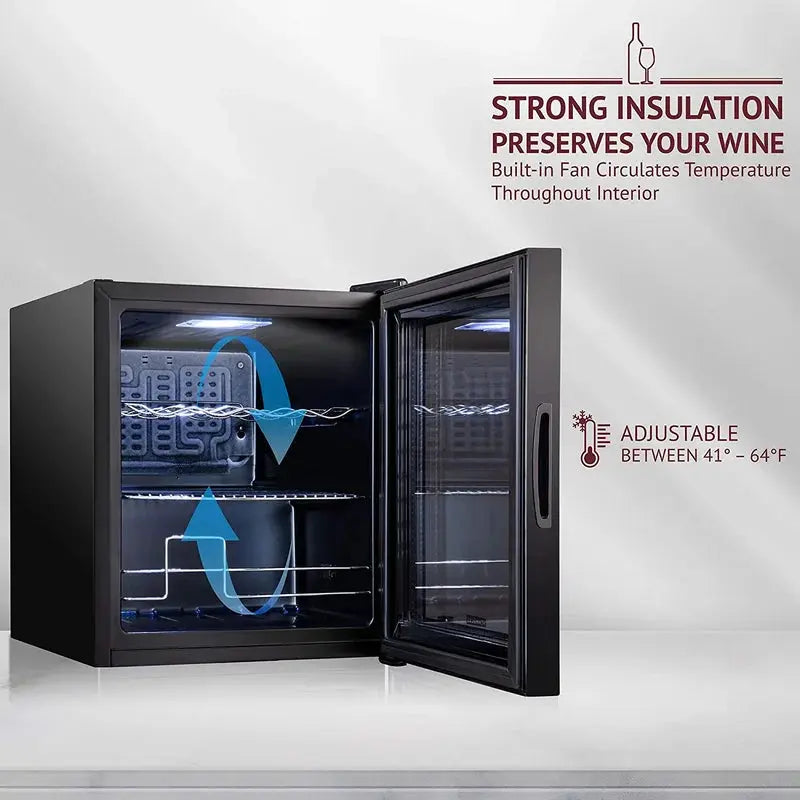 Schmécké 17.3'' 12 Bottle Single Zone Freestanding Wine Refrigerator | Fridge.com