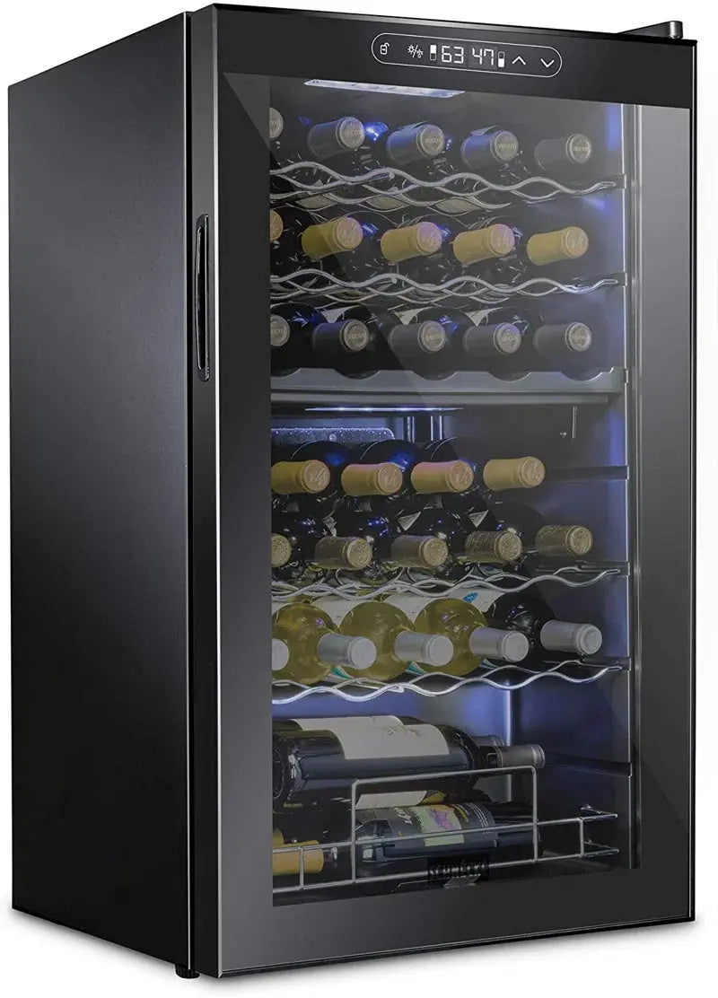 Schmécké 19.4'' 33 Bottle Dual Zone Freestanding Wine Refrigerator | Fridge.com