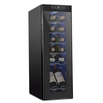 Schmécké 9.9'' 12 Bottle Single Zone Freestanding Wine Refrigerator | Fridge.com