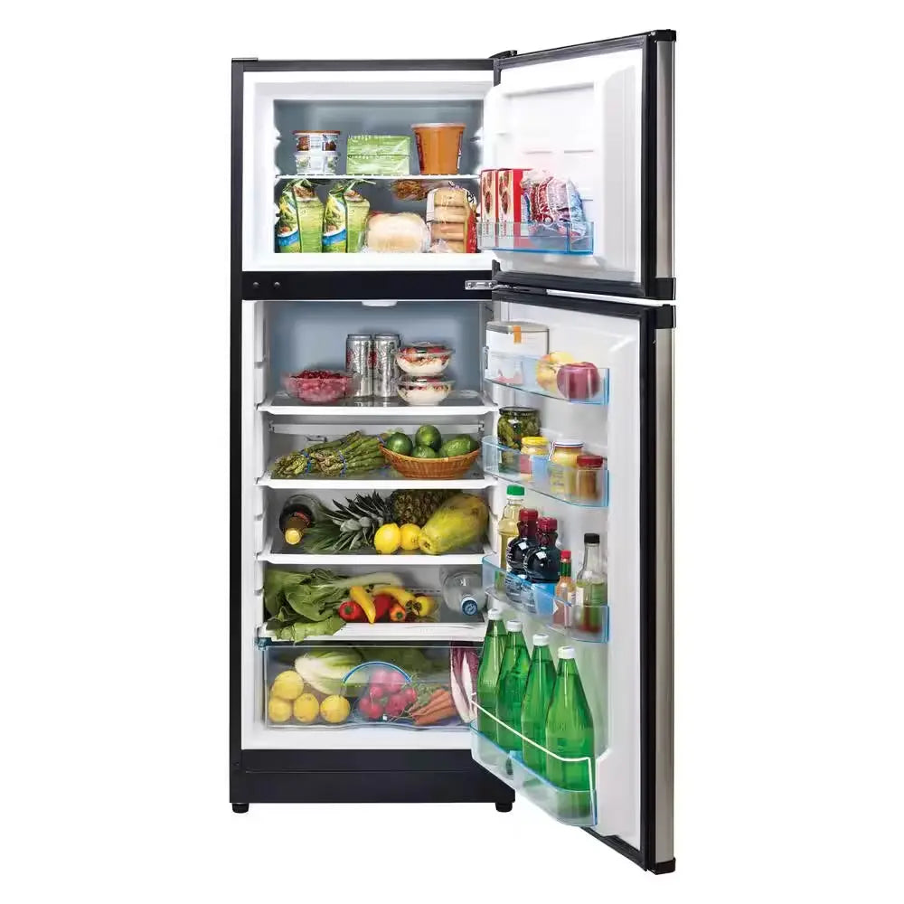 Off-Grid 24 In. 10.3 Cu. Ft. 290L Solar DC Top Freezer Refrigerator with Danfoss/Secop Compressor in Stainless Steel | Fridge.com