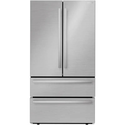 Sharp 36" 22.5 Cubic Feet Energy Star Smudge-Resistant French Door Refrigerator | Fridge.com