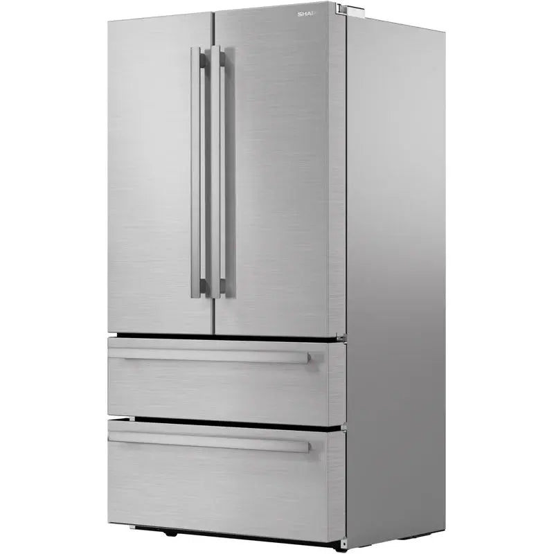 Sharp 36" 22.5 Cubic Feet Energy Star Smudge-Resistant French Door Refrigerator | Fridge.com