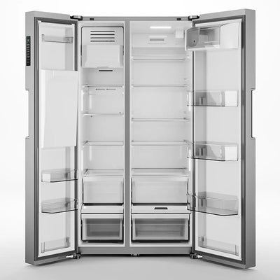 Side by Side Refrigerator - 26 CF, Dispenser, Pocket Handle | Midea | Fridge.com