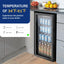 Simzlife 126 Cans 3.2 Cubic Feet Freestanding Beverage Refrigerator with Glass Door | Fridge.com