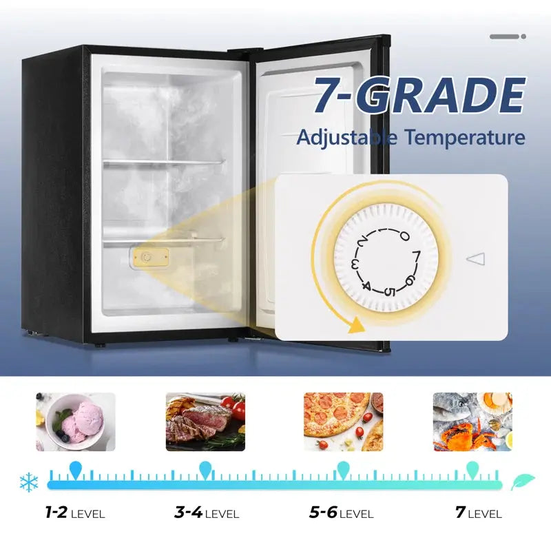 Simzlife 3.0 Cu. Ft. Upright Freezer with Adjustable Temperature Controls | Fridge.com