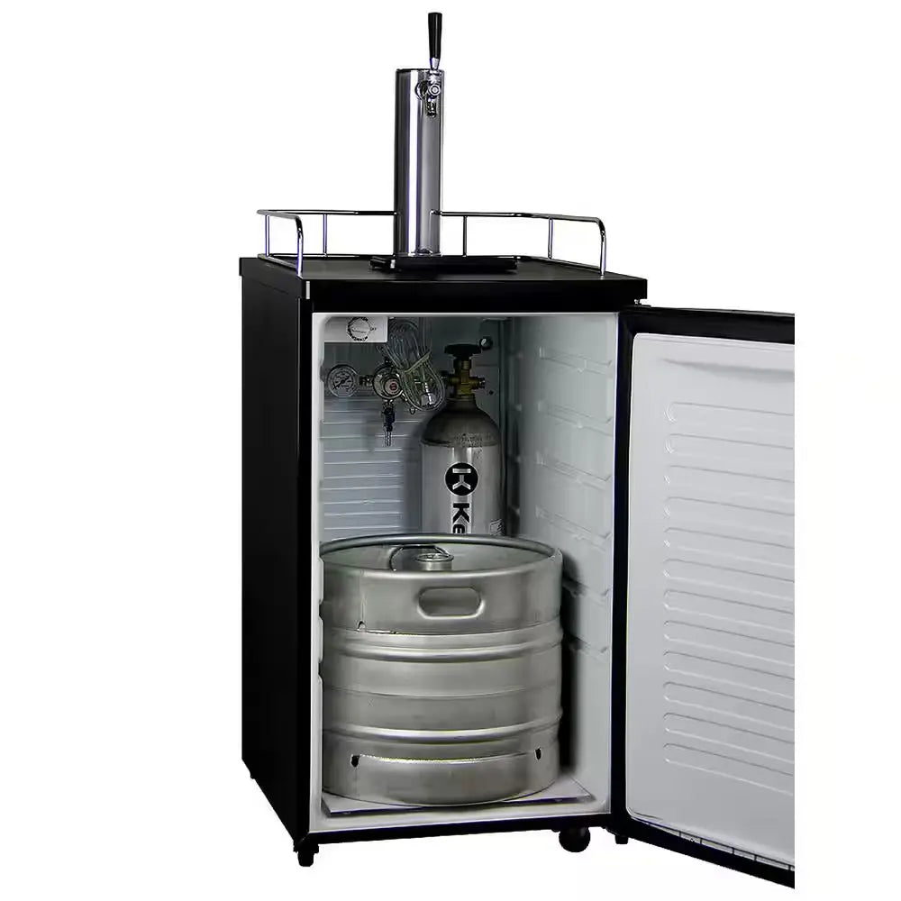 Single Tap Stainless Steel Kegerator | Fridge.com