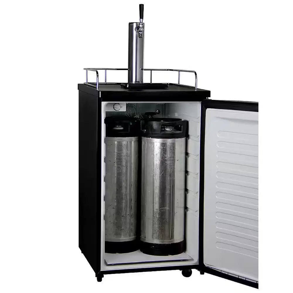 Single Tap Stainless Steel Kegerator | Fridge.com