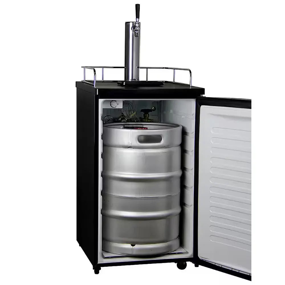 Single Tap Stainless Steel Kegerator | Fridge.com