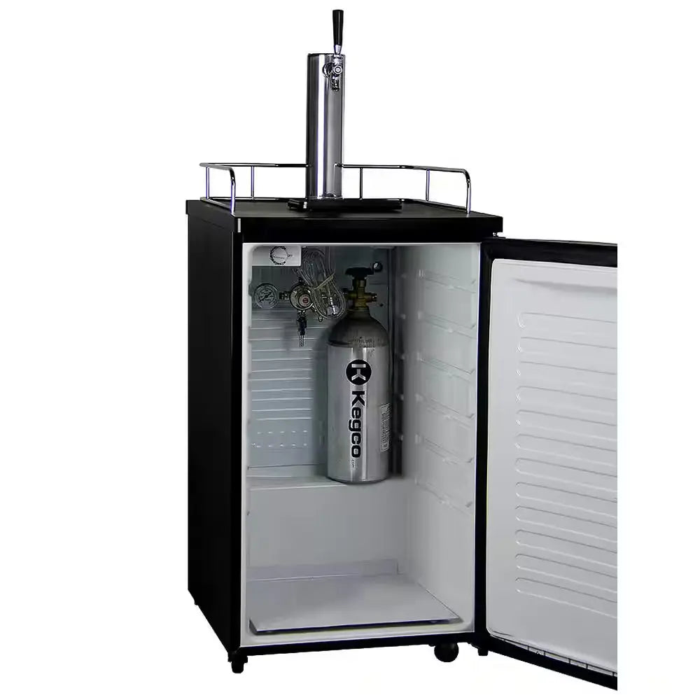 Single Tap Stainless Steel Kegerator | Fridge.com