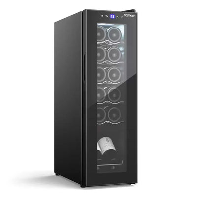 Single Zone 12-Bottle Free Standing Wine Cooler Compressor Refrigerator Wine Cellar | Fridge.com