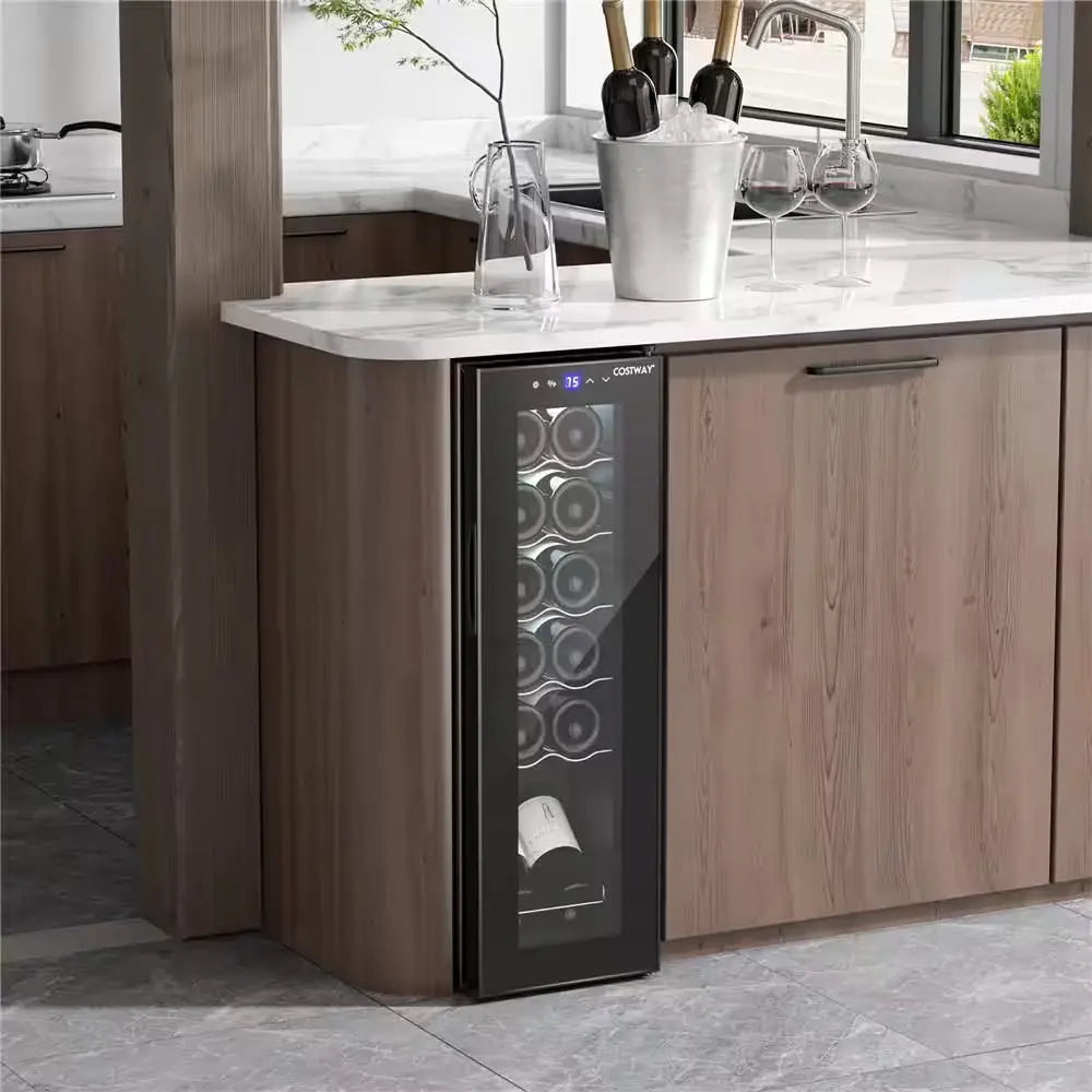 Single Zone 12-Bottle Free Standing Wine Cooler Compressor Refrigerator Wine Cellar | Fridge.com