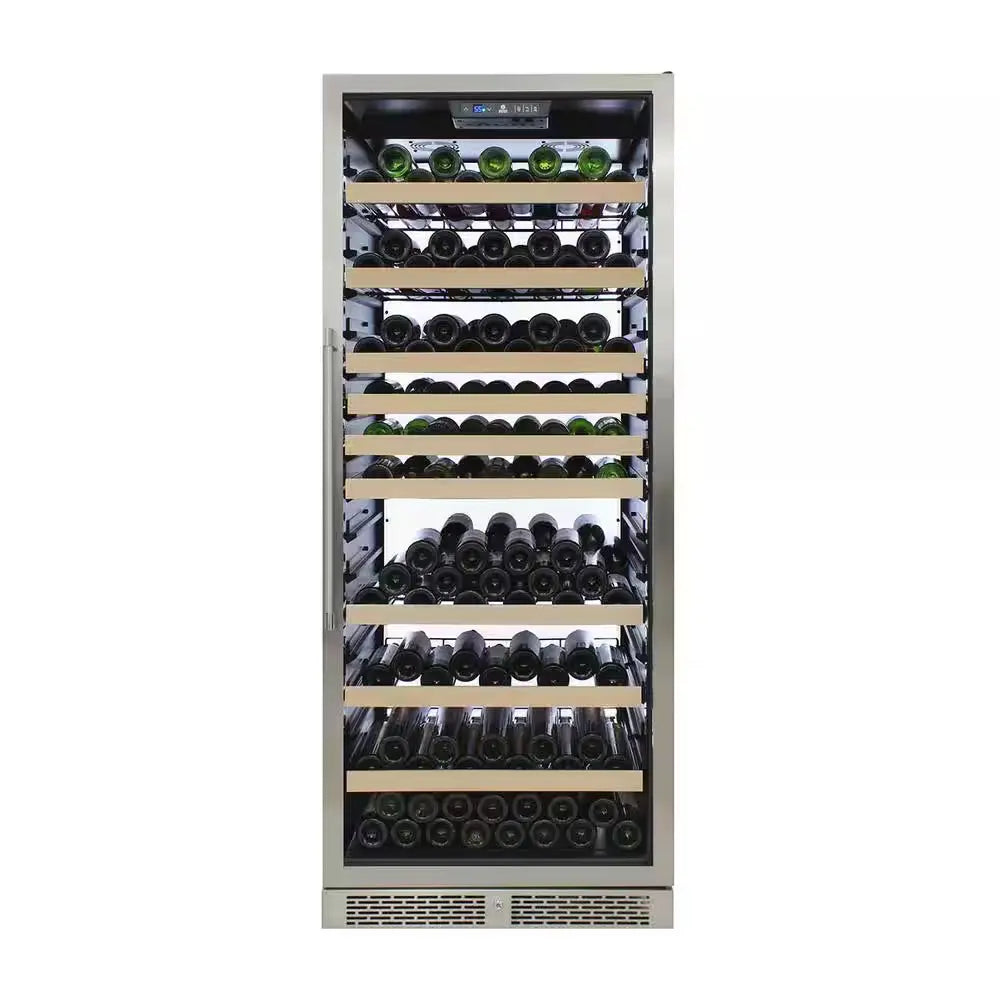 Single-Zone 173-Bottle Freestanding Backlit Panel Wine Cooler | Fridge.com