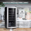 Single Zone 18-Bottle Free Standing Compressor Wine Cooler with Glass Door | Fridge.com