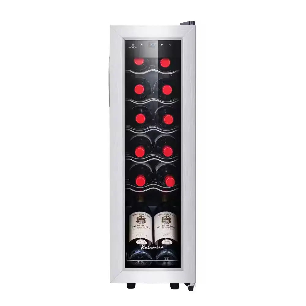 Single Zone 18-Bottle Free Standing Compressor Wine Cooler with Glass Door | Fridge.com