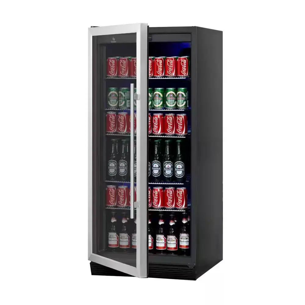 Single Zone 23.54 In. 300 (12 Oz.) Stainless Steel Beverage Can Cooler | Fridge.com