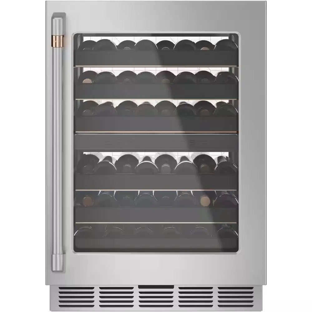 Smart 24 In. 46-Bottle Wine Beverage Cooler in Stainless Steel | Fridge.com