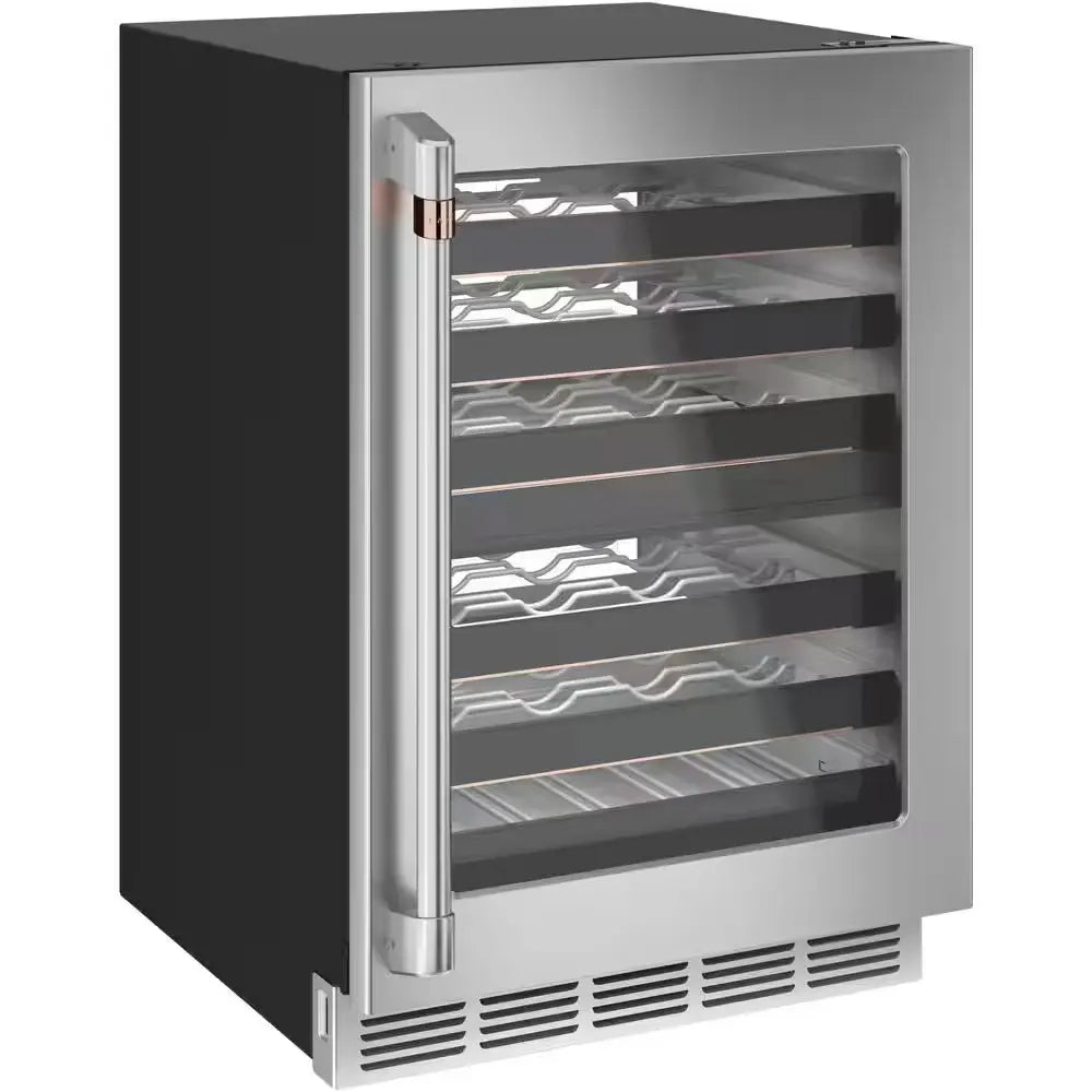 Smart 24 In. 46-Bottle Wine Beverage Cooler in Stainless Steel | Fridge.com