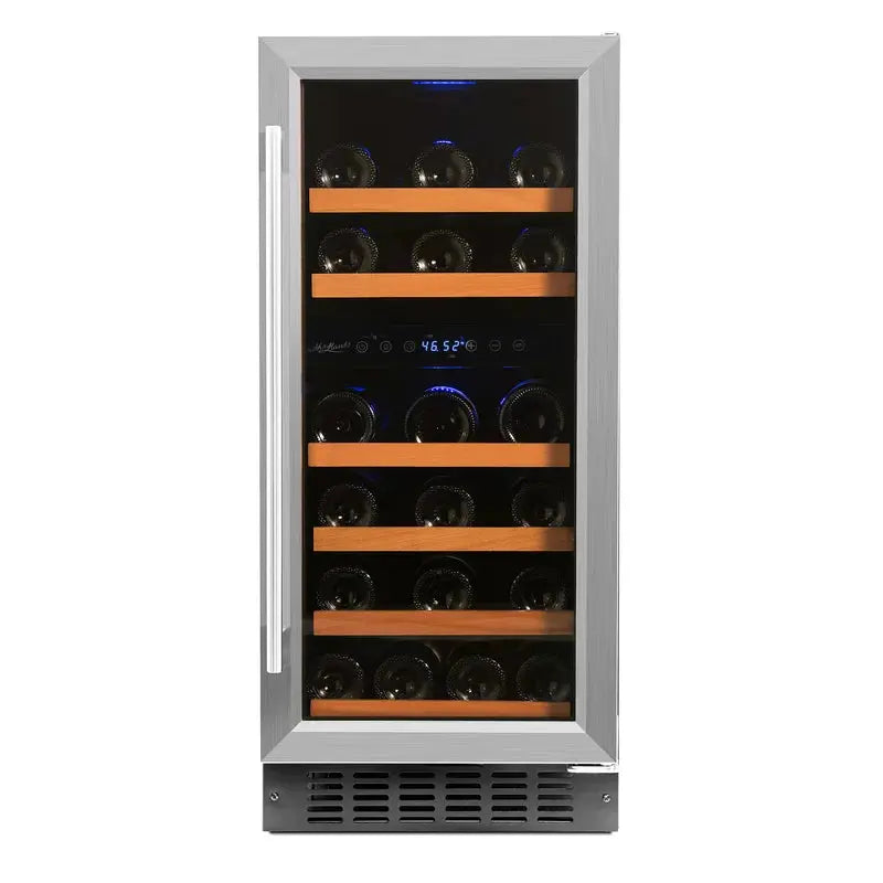 Smith & Hanks 15'' 32 Bottle Dual Zone Wine Refrigerator | Fridge.com