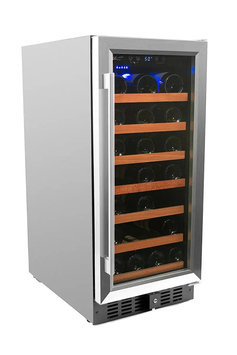 Smith & Hanks 15'' 34 Bottle Single Zone Wine Refrigerator | Fridge.com