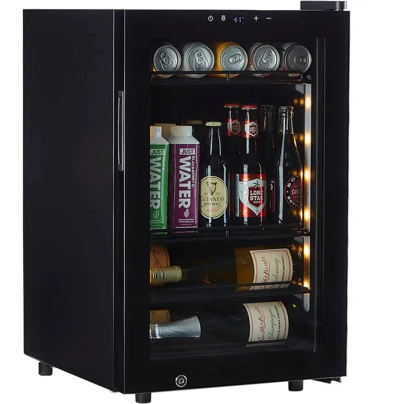 Smith & Hanks 18'' 80 Bottle and 80 Can Single Zone Freestanding Wine & Beverage Refrigerator | Fridge.com