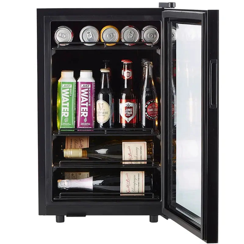 Smith & Hanks 18'' 80 Bottle and 80 Can Single Zone Freestanding Wine & Beverage Refrigerator | Fridge.com