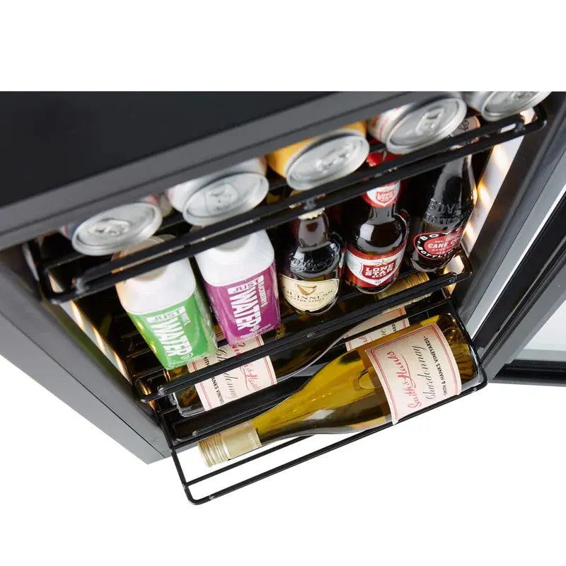 Smith & Hanks 18'' 80 Bottle and 80 Can Single Zone Freestanding Wine & Beverage Refrigerator | Fridge.com