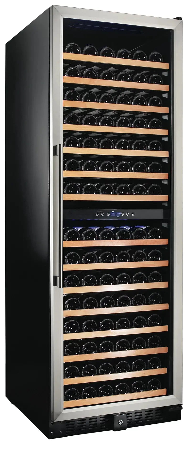 Smith & Hanks 23.75'' 166 Bottle Dual Zone Wine Refrigerator | Fridge.com