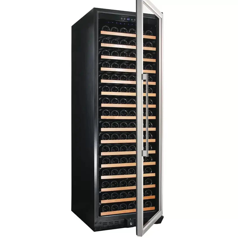 Smith & Hanks 23.75'' 166 Bottle Single Zone Wine Refrigerator | Fridge.com