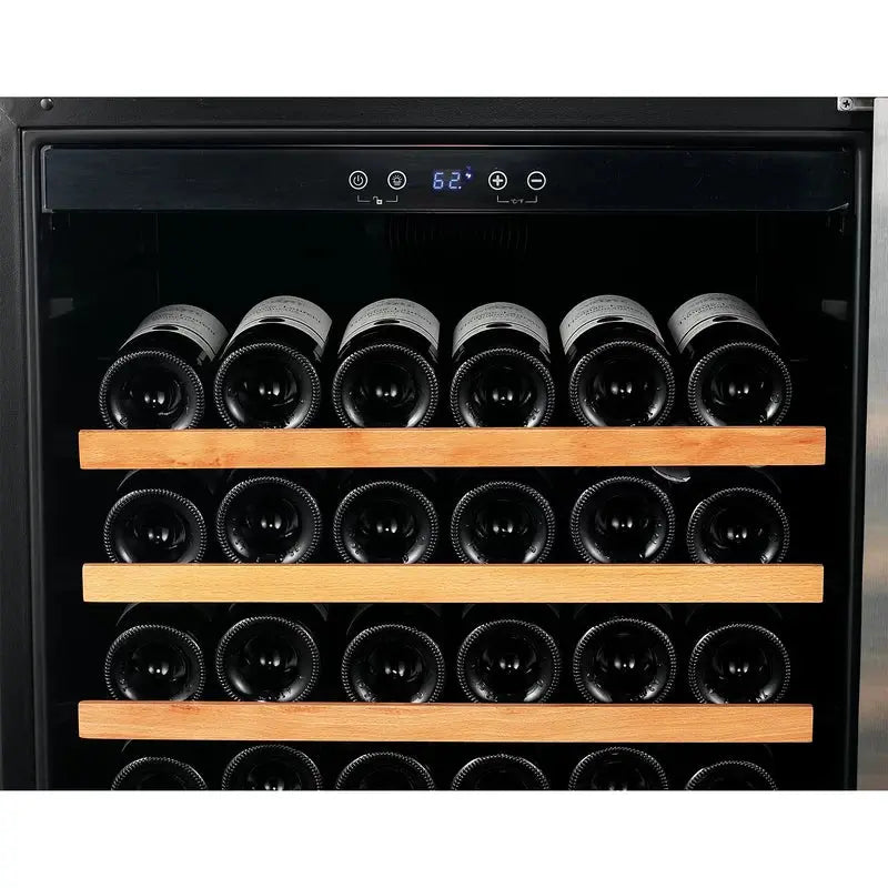 Smith & Hanks 23.75'' 166 Bottle Single Zone Wine Refrigerator | Fridge.com