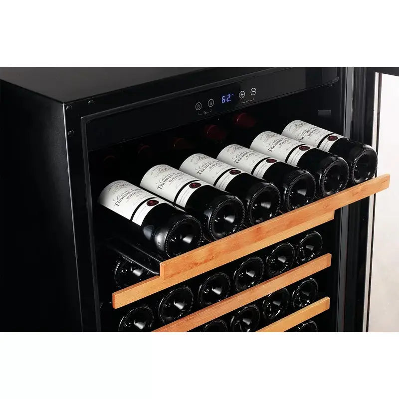 Smith & Hanks 23.75'' 166 Bottle Single Zone Wine Refrigerator | Fridge.com