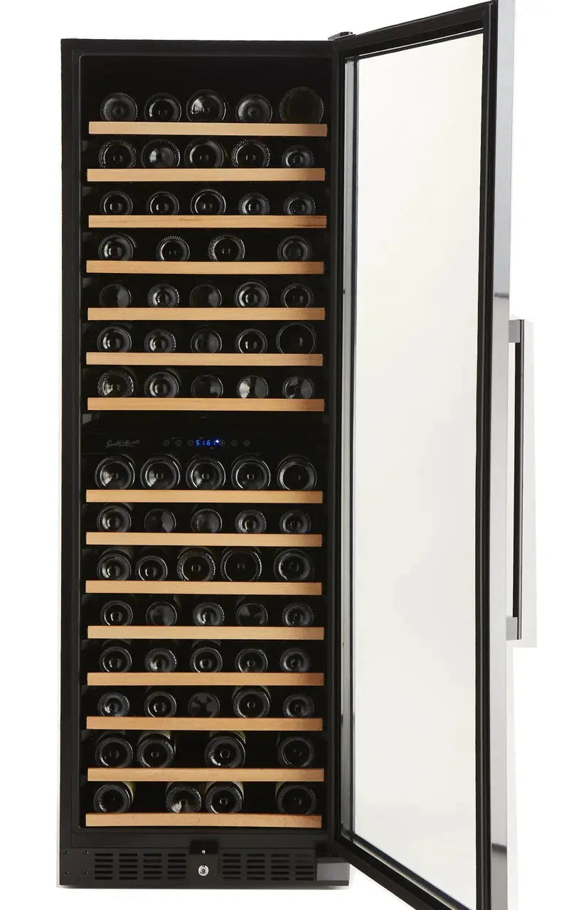 Smith & Hanks 24'' 166 Bottle Dual Zone Wine Refrigerator | Fridge.com