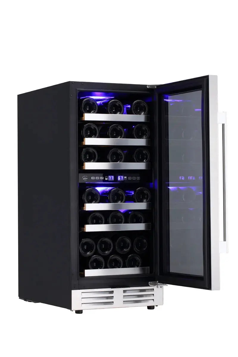 Sollevare 23.4'' 30 Bottle Dual Zone Wine Refrigerator | Fridge.com