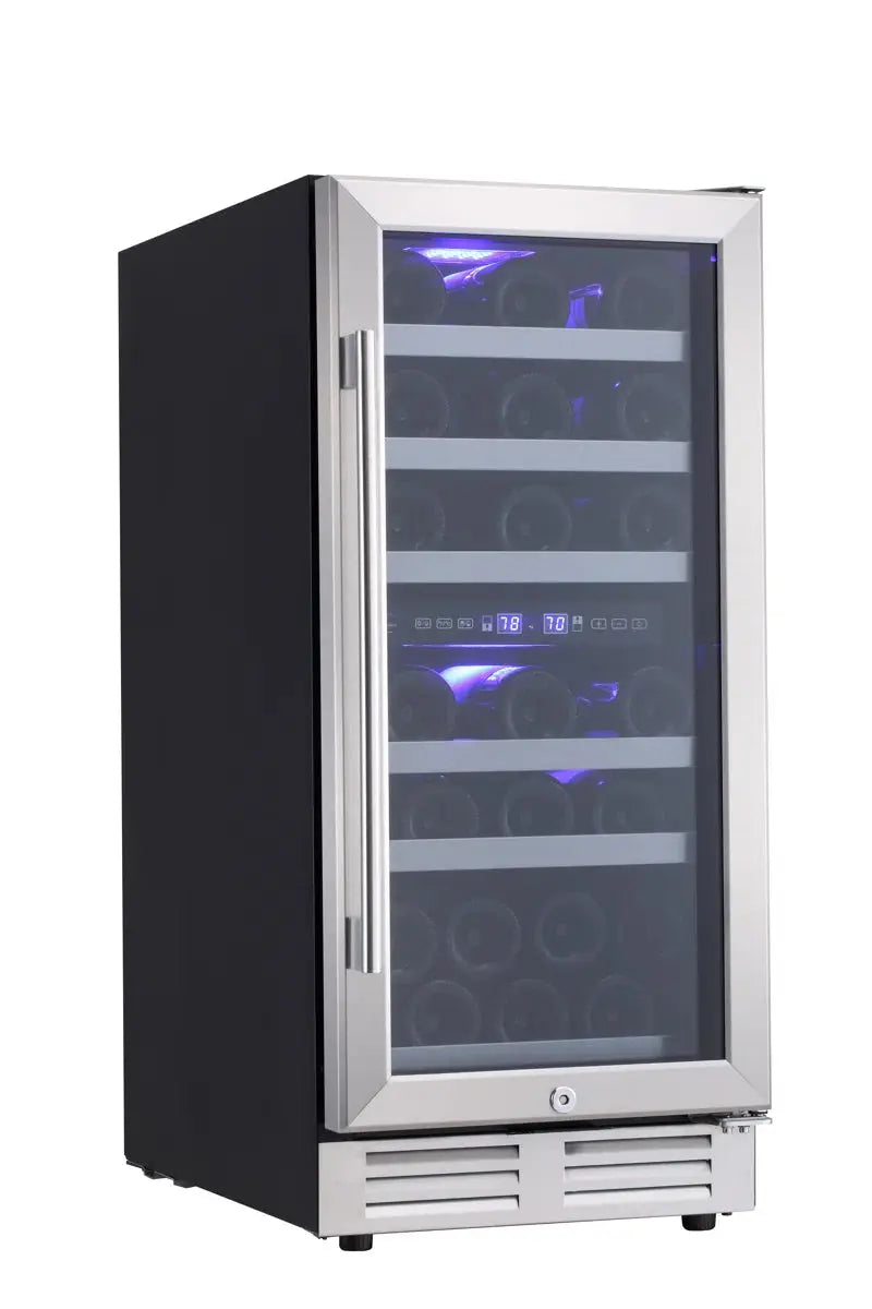 Sollevare 23.4'' 30 Bottle Dual Zone Wine Refrigerator | Fridge.com