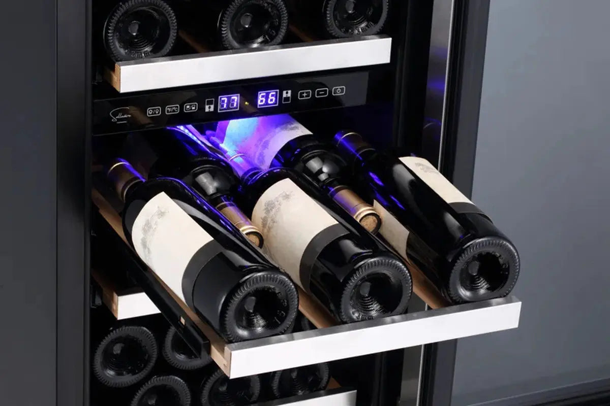 Sollevare 23.4'' 30 Bottle Dual Zone Wine Refrigerator | Fridge.com