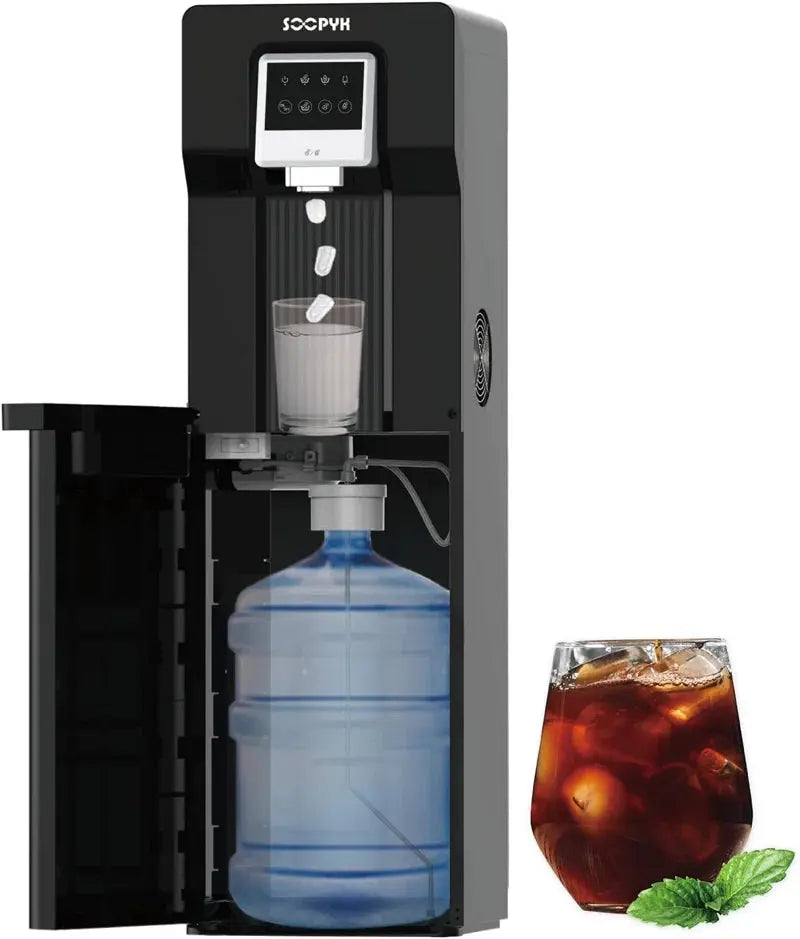 Soopyk Bottom Loading Water Dispenser with Ice Maker 18Lbs Daily Capability Black(No Hot Water) | Fridge.com